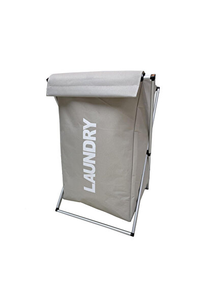 KOÇTAŞ Laundry Kumaş Çamaşır Sepet Bej 38x38x58 cm