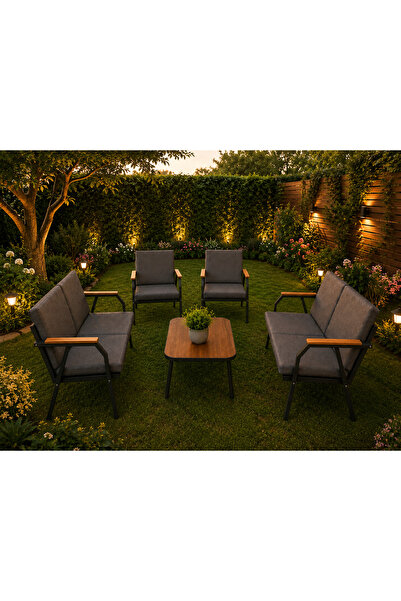 Dekoroom's VİENTO 2-2-1-1 BAHÇE BALKON MOBİLYASI,SEHPALI,