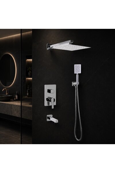 FAWER Faucet & Shower FAWER KROM  ANKASTRE DUŞ SETİ 3 YÖNLÜ  FULL SET 5 YIL G...