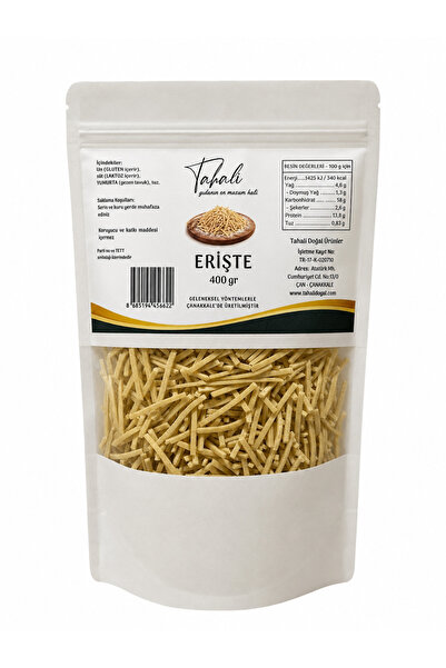Tahali Sade Erişte 500gr (TAZE SÜT, KÖY YUMURTALI, KATKISIZ EV YAPIMI)