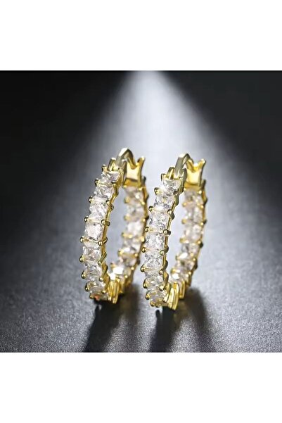 OEM Cercei Diva Slim din argint placați cu aur de 14K – design delicat
