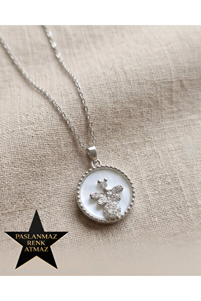 stainless steell 316L Steel Silver Yusufcuk Women's Necklace