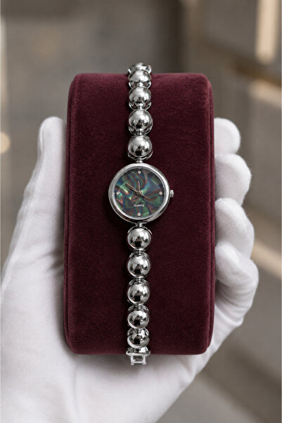 Boris Accessory Women's Wristwatch Colorfast Dial Gold & Silver Bracelet Watch
