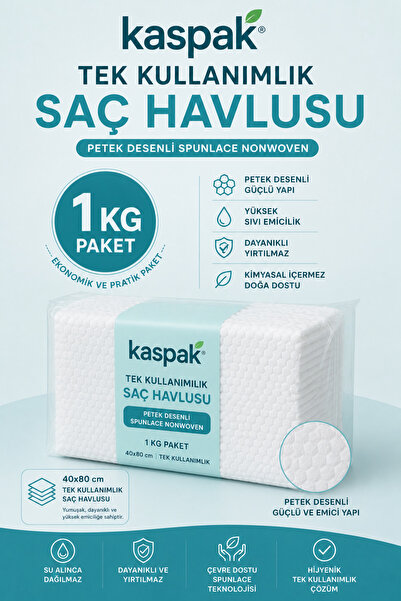 kaspak Tek Kullanımlık Ekstra Emici Havlu 1 Kg 40*80 cm