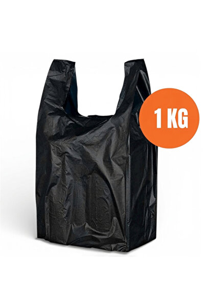 livaambalaj Siyah Atlet Market, Manav, Çöp 1. Kalite Orta Boy Poşet 1 Kg