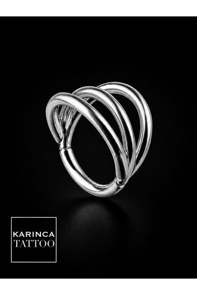 Karınca Piercing Üç Hat Halka Piercing Helix Burun Kaş Rook Daith Snug Nipple...