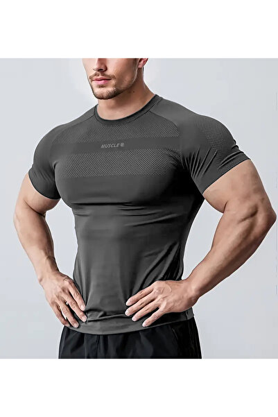 GHASSY CO Kompressions-Sport-T-Shirt für Herren, feuchtigkeitsableitend, schn...