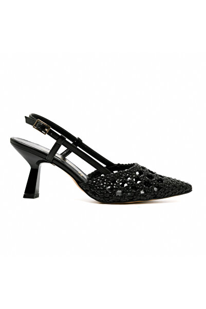 NACRE Women / Girls Heels/ Stilettos 3063008 Nacree Trecc Capra Nero