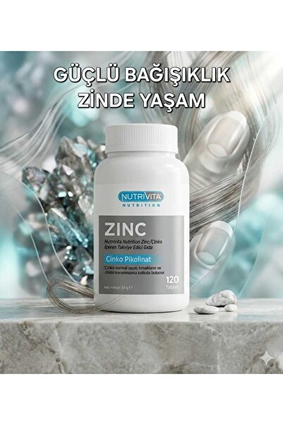 Nutrivita Nutrition بيكولينات الزنك 120 قرص