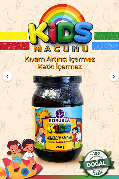 Korurla Kids Çocuk Macunu Arı Sütü Polen Propolis Pekmez Karışımı Vitaminli 2...