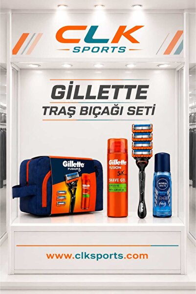 gillete Fusion 4Up Tıraş Makinesi , Fusion Jel 200 ml , Çanta , For Men Fresh...