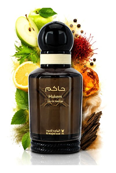 Al Majed Al Oud عطر هاكم كلاسيك للرجال 100 مل - عطر فاخر بالزعفران والمسك - ر...