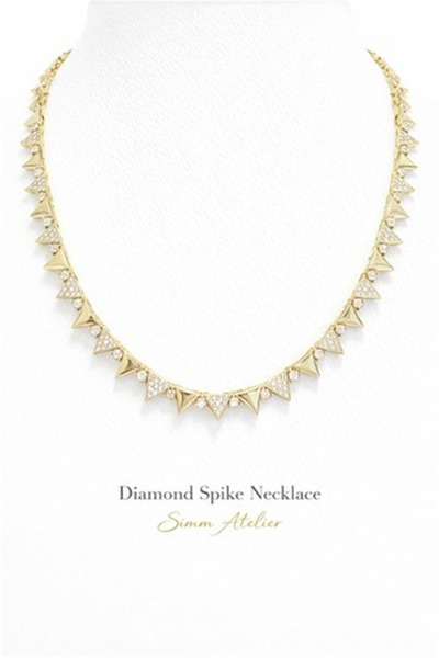 Les Petites Mains Diamondspike Kolye | Şık El Yapımı Bijuteri Kadın Kolyesi