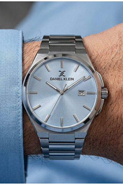 Daniel Klein Premium Silver Stainless Steel Watch for Men DK.1.14148-4