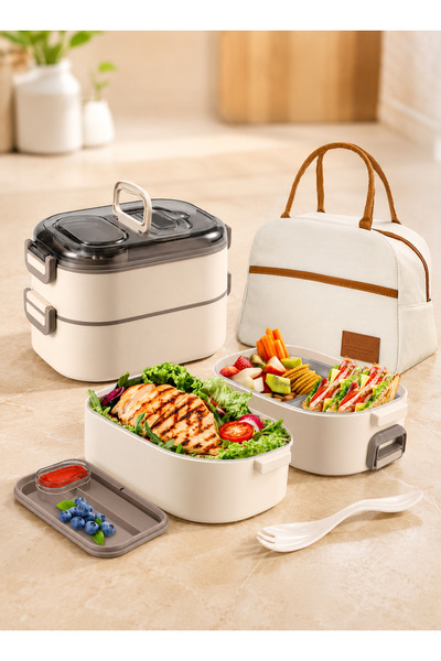 Pomefar Leakproof Stainless Steel Bento Box Set, Stackable Lunch Container wi...