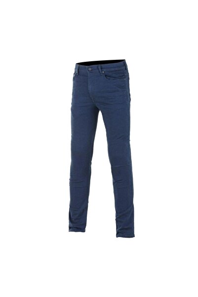 Alpinestars Cerium Tech Stretch Denim Korumalı Motosiklet Pantolonu Mavi