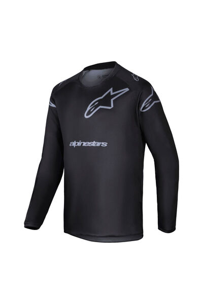 Alpinestars Racer Graphite Off-Road Genç Motosiklet Jerseyi Siyah Gri