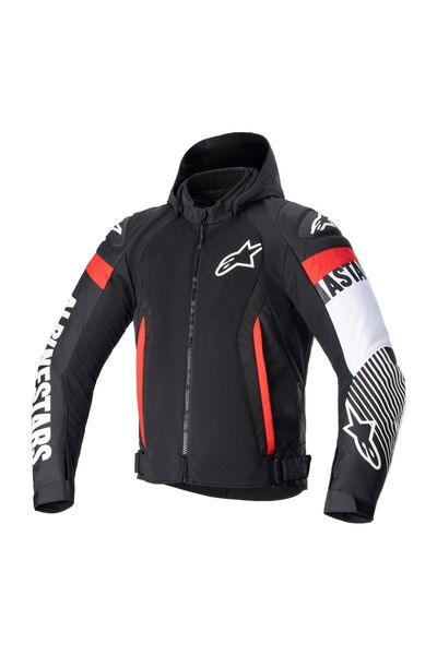 Alpinestars Zaca Air Yazlık Korumalı Motosiklet Montu Siyah Beyaz Kırmızı