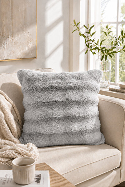 Bella Home غطاء وسادة من ريش الأرانب مقاس 45x45 |   مجموعة من 2 |   ملمس ناعم...
