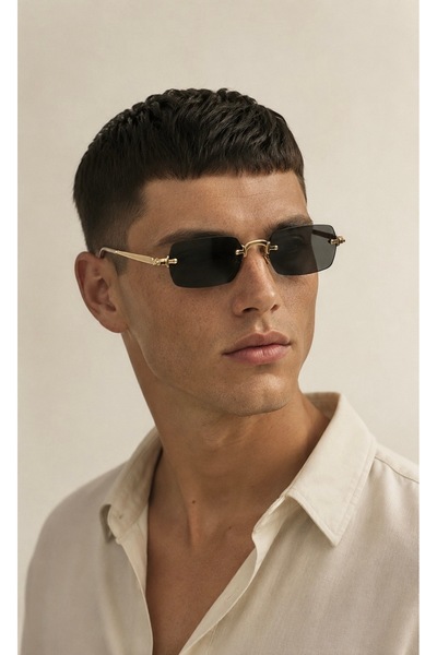 LOOKUP Rc-As.P Men's Sunglasses Gold Black New Season Uv 400 Sun Protection T...