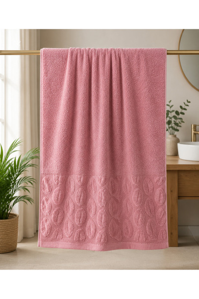 ŞENER HOME Prosop de baie Bade Dimensiune Mare 90x150 Cm. - Liliac