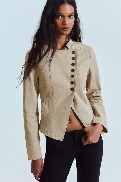 Bershka Düğmeli kruvaze blazer ceket