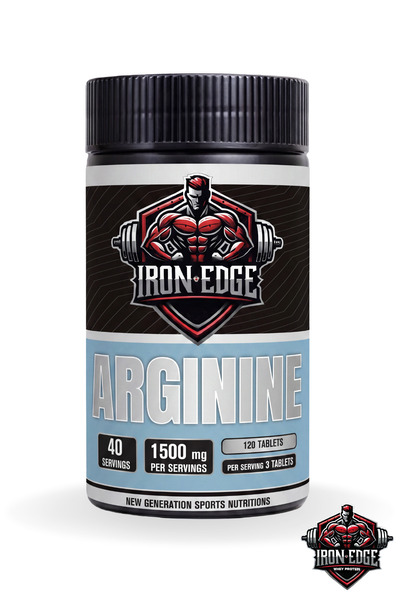 IRON EDGE Arginine 500 Mg (L-ARJİNİN) 120 Tablet (Per Servıngs 1500 Mg) 40 Se...