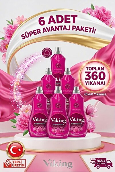 Viking Konsantre Çamaşır Yumuşatıcı Dynamic 1440 Ml - 6 Adet
