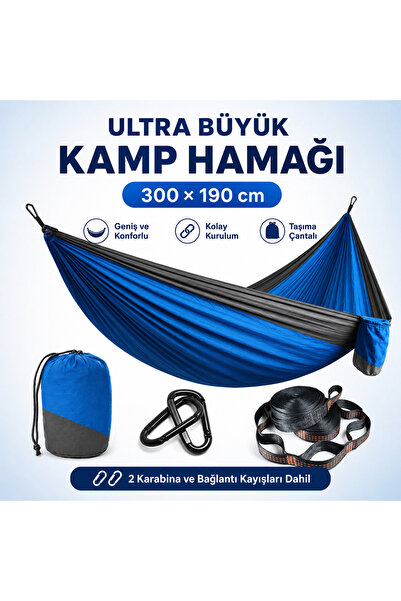 Beauty Box Kurulumu Kolay Hamak Paraşüt Naylonu 2 Kişilik Kamp Hamağı – 300 ×...
