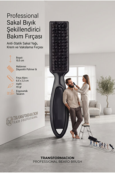 Transformacion Sakal Tarama Fırçası Sakal Bıyık Şekillendirici Bakım Fırçası ...