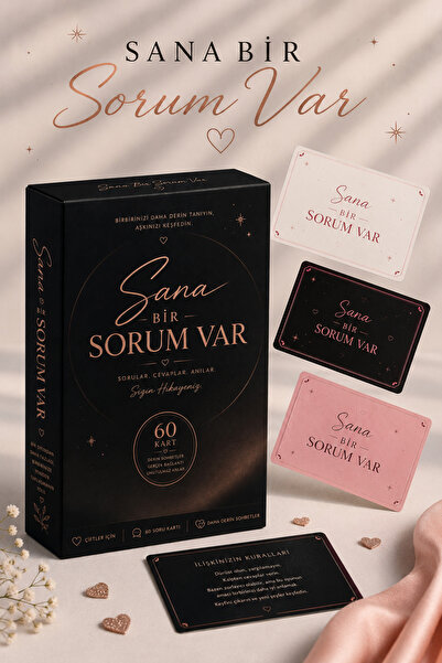 RKO Sana Bir Sorum Var Çift Oyunu | 60 Soruluk Romantik Sohbet Kartları | Sev...