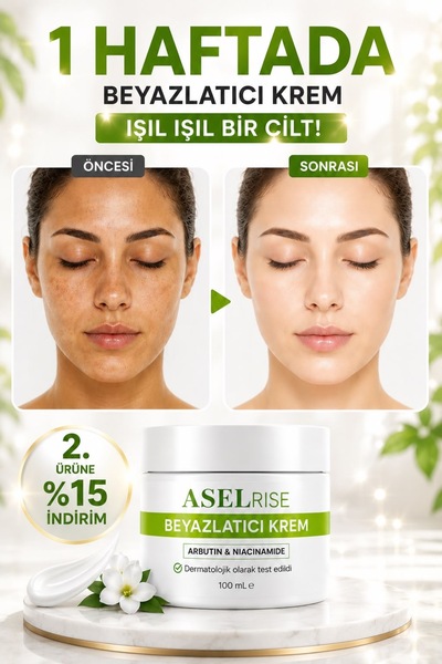 Asellrisee Beyazlatıcı Krem&yüz,Dirsek,Diz Koltuk altı,Genital Bölgesi Leke k...
