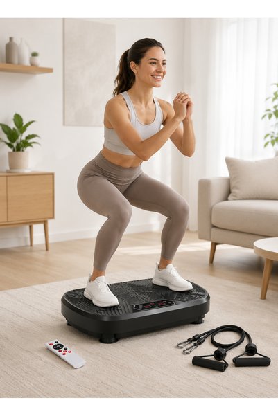 Generic Vibration Plate Exercise Machine for Lymphatic Drainage Fat Burning Home Fitness 551 lbs