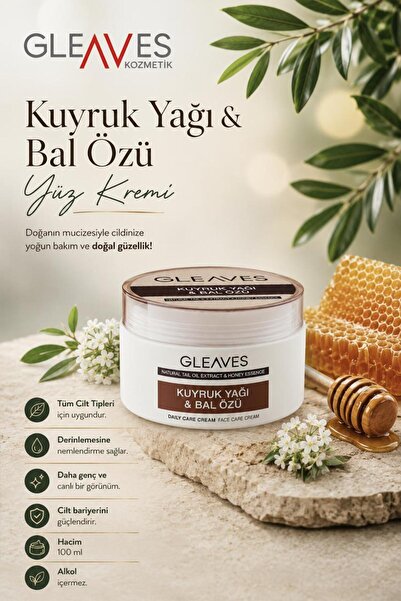 Gleaves Naturals Kuyruk Yağı Ve Bal Özlü Yoğun Nemlendirici Yüz Kremi 100ml