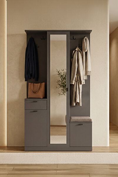 SARMOBİ Harmony Portmanto Vestiyer Ayakkabılık 106x190x39 cm - Modern Tasarım