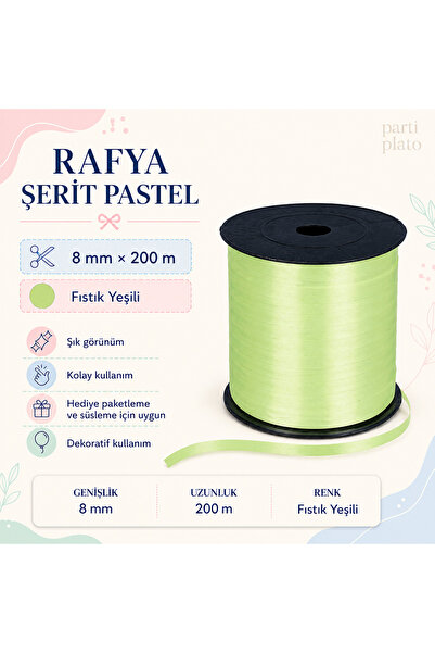 san Rafya 8mm 200mt Fıstık Yeşili