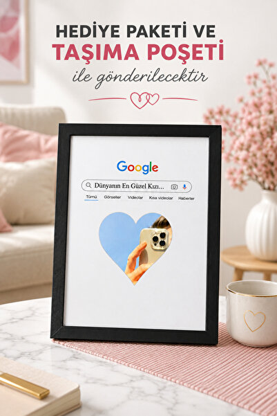 BİRBEYSTORE Dünyanın En Güzel Kızı Ahşap Aynalı Tablo Sevgililer Günü Anlamlı...
