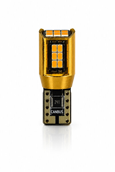 DuoLight WY5W T10 Amber Turuncu LED Sinyal ve Park Ampulü Canbus Hatasız Ultra Parlak ( 1 ) Adet