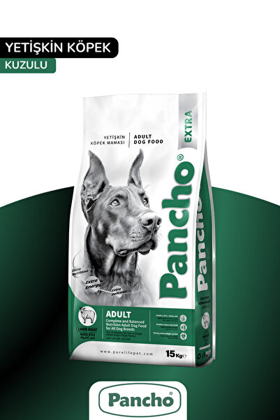 PANCHO Extra Kuzu Etli Yetişkin Köpek Maması 15 Kg