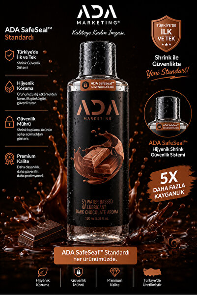 Ada Marketing 150 ml Çikolata Aromalı Yoğun Kayganlaştırıcı Jel – Uzun Süreli Pürüzsüz ve Kontrollü Kullanım