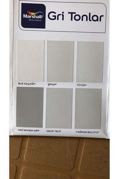 Marshall Fit Silikonlu Ipek Mat Silinebilir Iç Cephe Duvar Boyası Renk; Tütsü 3,5kg