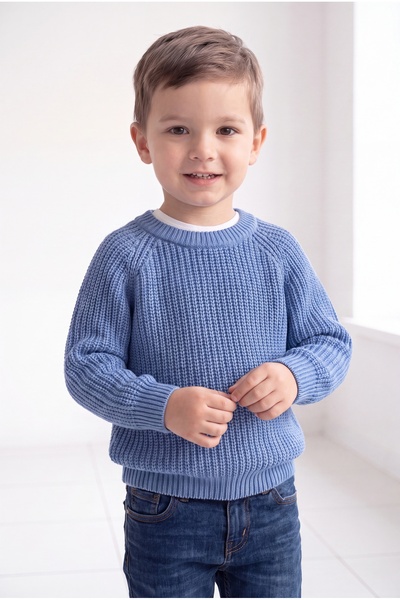 Babily Baby Kids Stitch-Free Premium Knitwear Sweater Flexible Unisex Soft Thick