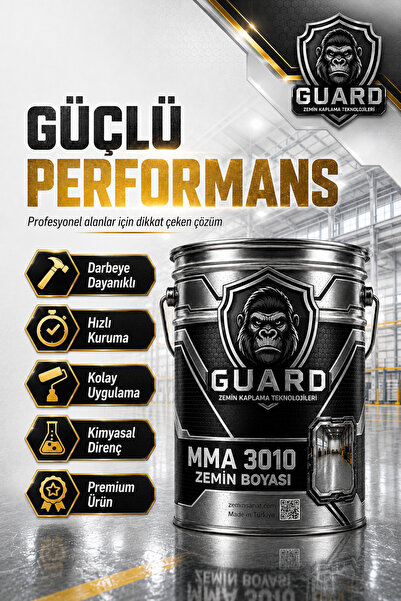 SARAS KİMYA GUARD MMA Esaslı Hızlı Kuruyan Zemin Ve Beton Boyası