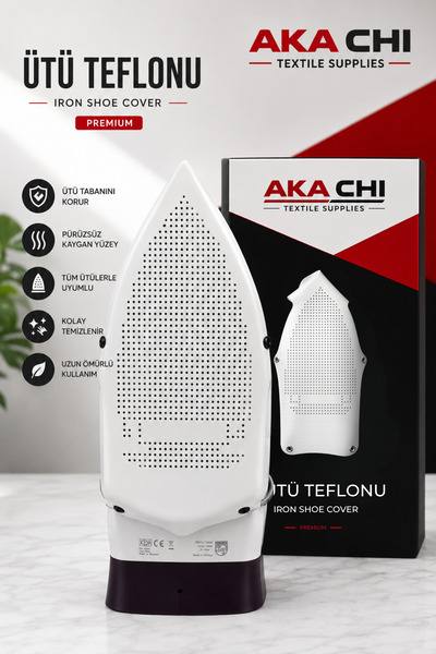 AKA CHI Ev Tipi Teflon Ütü Altlığı Universal – Ütü Taban Koruyucu Aparat, Yap...