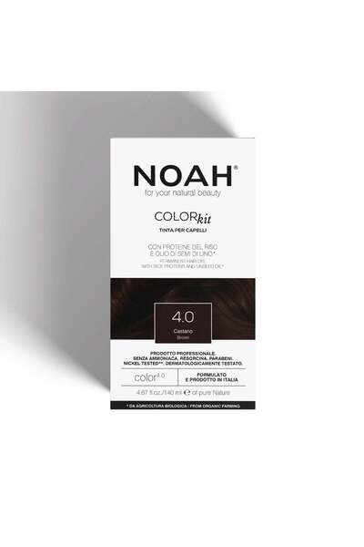 Noah Μόνιμη βαφή μαλλιών, χωρίς αμμωνία, με πρωτεΐνη ρυζιού και βιολογικό έλα...