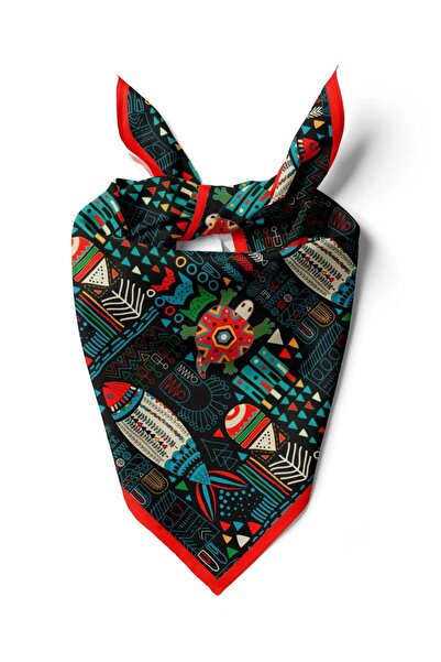 Modabutik G97 Violla Balık Desenli Bandana
