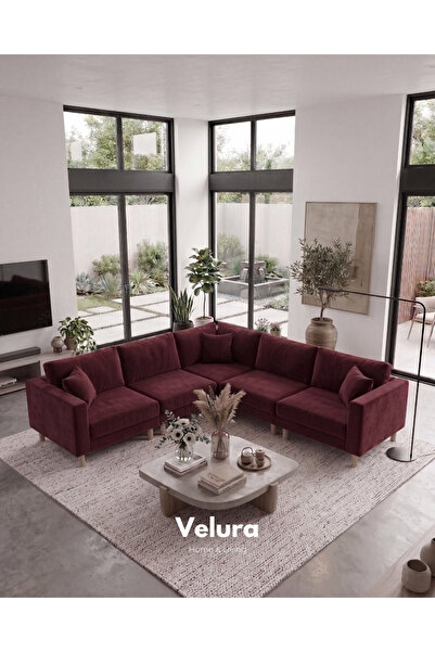 Velura Home & Living Armin Akıllı 5 Modül Köşe Koltuk Takımı & Modern Modüler...