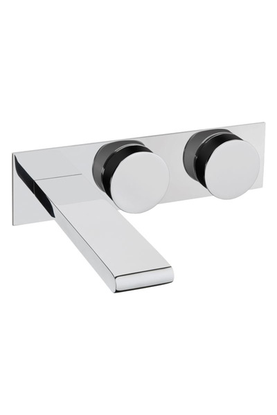 VitrA Memoria A4231458 Ankastre Lavabo Bataryası - Krom Siyah