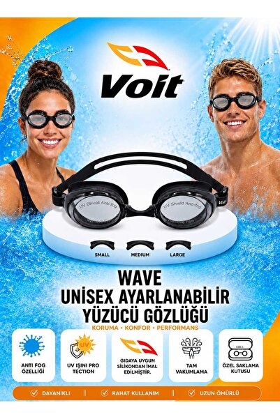 Voit Wave Yüzücü Gözlüğü Anti Fog Vakumlu UV Korumalı Havuz ve Deniz Gözlüğü