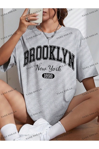 Adrift Tricou oversize unisex cu imprimeu New York 1898